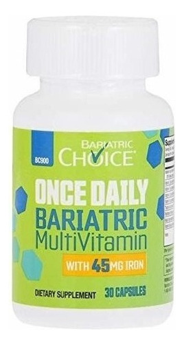 Multivitaminico Bariatrico Once Daily 45 Mg De Hierro 30 Cap