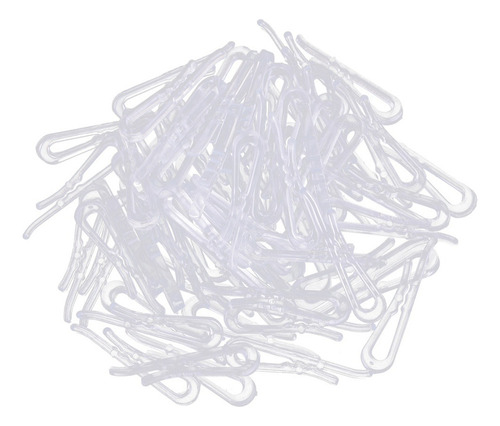 Mm 400 Peças De Colares De Camisa De Plástico Transparente