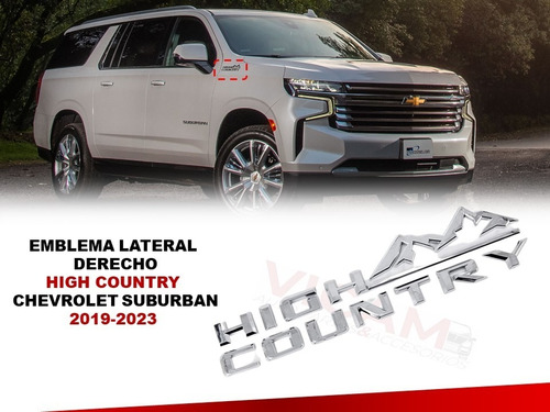 Emblema Derecho High Country Chevrolet Suburban 2019-2023