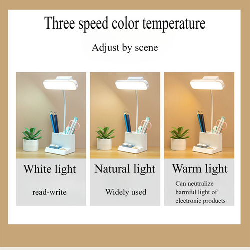 Lámpara De Escritorio Led Con Luz Nocturna Para Protección O