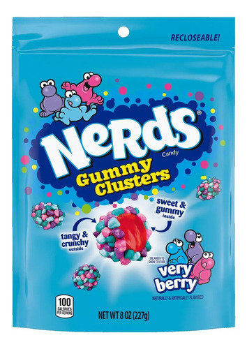 Nerds Gummy Cluster Frutos Rojos 8oz