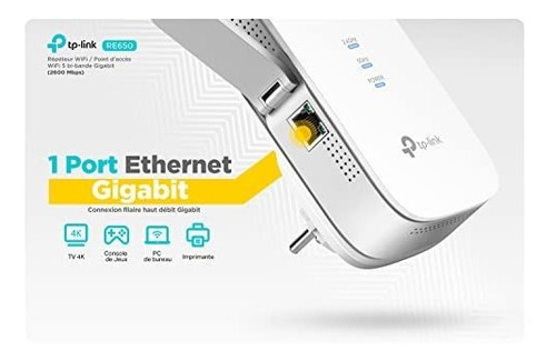 Imagen 5 de 6 de Tp-link Re650 V1. 0, Ac2600 Extensor De Alcance Wi-fi