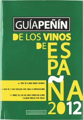 Libro Guía Peñin De Los Vinos De España 2012 Ed Pi&eere 2012