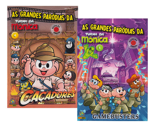 As Grandes Paródias Da Turma Da Mônica: Gamebusters | Caçadores Da Coelhada Perdida, De Mauricio De Sousa. As Grandes Paródias, Vol. 2 Vols. Editorial Panini, Capa Mole, Edição 1 Em Português, 2023