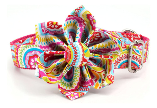 Collar Y Correa Para Perro Con Flor Para Perro Hembra