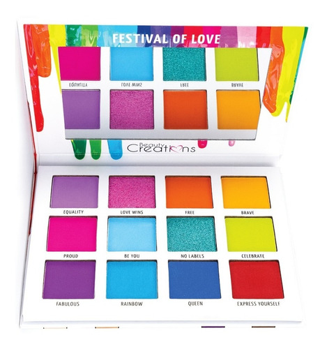 Paleta De Sombras Festival Of Love Beauty Creations Original