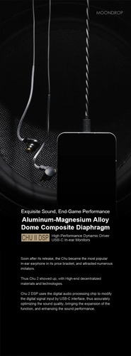 Audífonos In-ear Moondrop Chuiidsp Auriculares Con Mictype-c