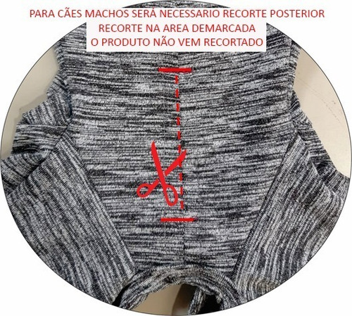 Imagem 2 de 3 de Roupa Pós Cirúrgica Pet Membros Posteriores - Nº13 Ao Nº15