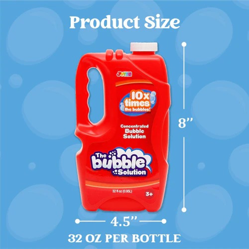 2 Botellas Liquido Burbujas Naranja / Morado 0.95 Litros