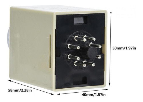 Relé Temporizador Ah3-3 Tipo Electrónico Retardo De Liberaci
