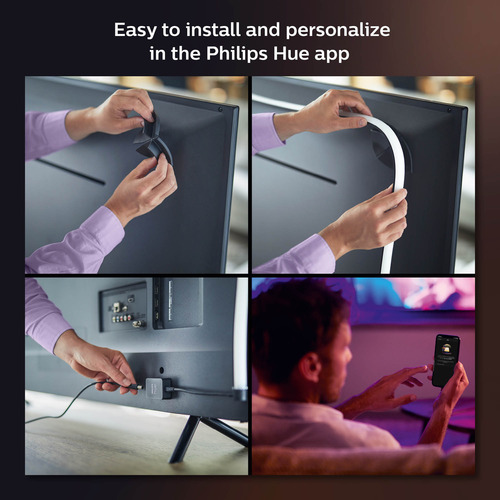 Tira De Luz Inteligente Tv Hue Play Gradient Lightstrip 65