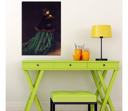 Vinilo Decorativo 20x30cm Claude Monet Mujer Vestido