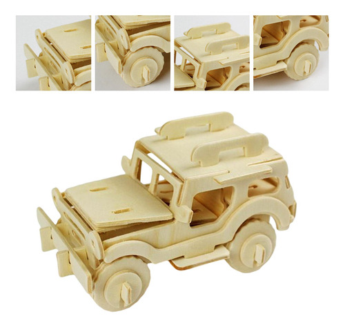 Kit De Modelo De Coche De Rompecabezas De Todoterreno