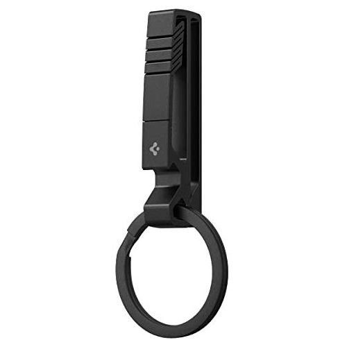 Llavero Clip Metal Titanio Destapador Negro Gancho De Cinto