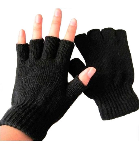 Guantes Dedos Libres Unisex Azul Oscuro