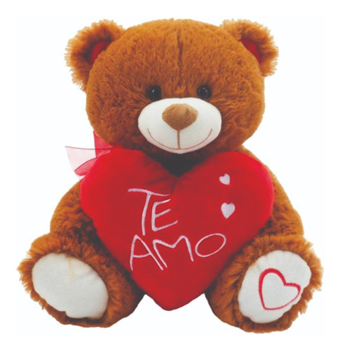 Oso De Peluche Con Corazon Mediano Para Enamorar Super Suave