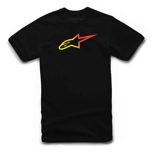 Remera Casual Alpinestars Ageless Fade Tee Negra Mx Juri Atv