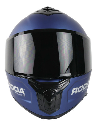 Imagen 3 de 6 de Casco Roda Pilot Metal Mica Humo Abatible