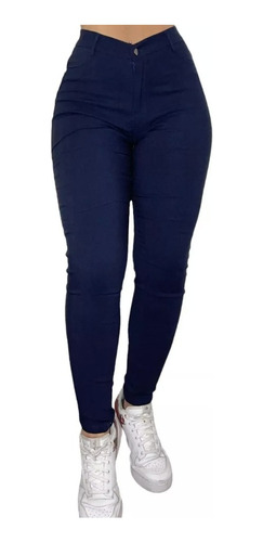  Pantalón Leggins Elasticados Tipo Jeans Mujer Hz