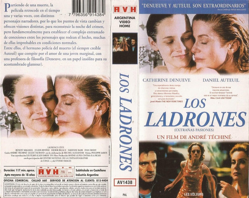 Los Ladrones Vhs Daniel Auteuil Catherine Deneuve