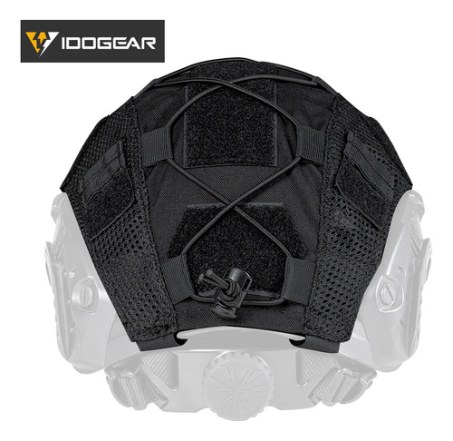 Forro de Casco Funda De Casco Táctico Idogear Para Camuflaje Color Negro