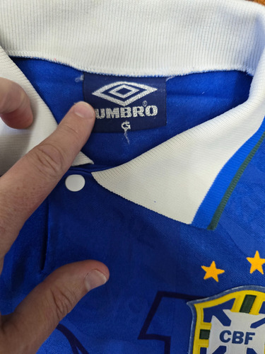 Camiseta Suplente Selección Brasil 1994, Ronaldo 20 L (Usado)