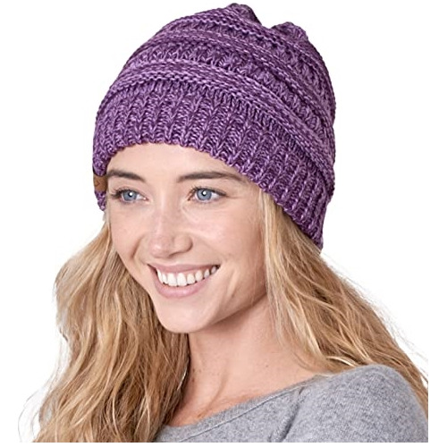 Gorro De Punto Para Mujer Cálido Y Suave Elástico