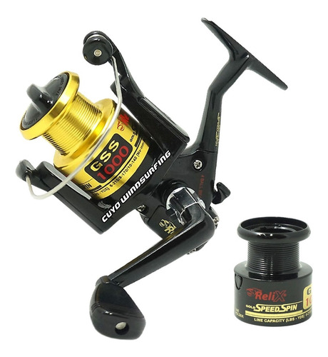 Reel Relix Gold Speed Spin 1000 4 Rulemanes Pesca Frontal