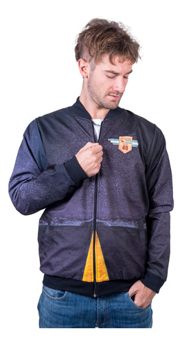 Imagen 2 de 5 de Campera Bomber Argentina Ruta 40 Mod 8