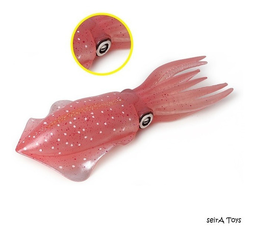 Animales Marinos. Calamar Gigante. 20 Cms. Peces Mar Oceano.