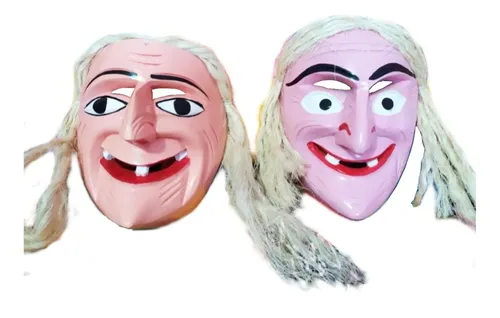 comprar 2 Pzs Máscara Madera Danza De Los Viejitos Michoacán