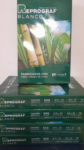 Imagen 1 de 9 de Resma De Papel Tamaño Oficio Marca Reprograf