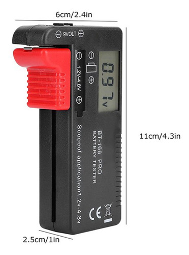 Probador De Capacidad De Batería Bt-168 Pro, Comprobador Dig