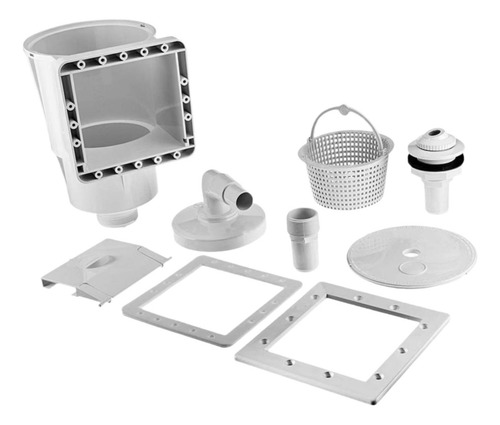 Kit De Skimmer De Piscina Blanca Sólida Fácil De Usar
