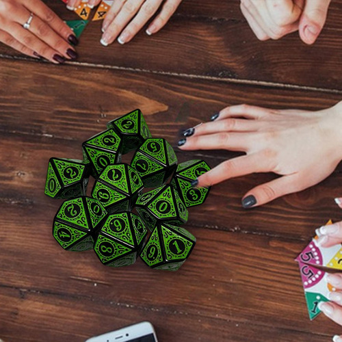 3 X 10 Dados De Varios Lados, Dados Acrílicos D10 Para