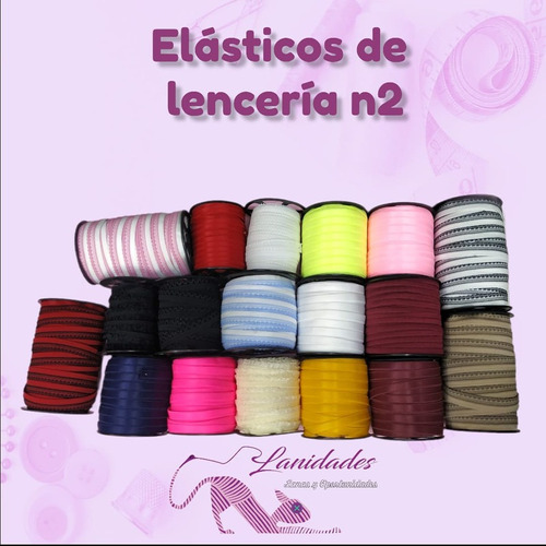 Elásticos De Lencería N2 X10 Metros