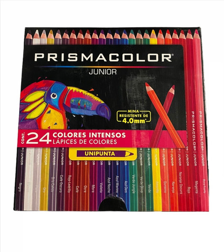 Lapices De Colores Con 24 Largos Unipunta Prismacolor