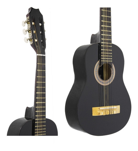 Guitarra Criolla Negra Ramallo Proto4-1ne Para Niño