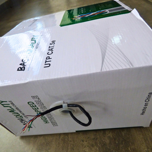 Cable Utp 305mts Cat 5e 4 Pares Exterior Anti Llama 0,5mm