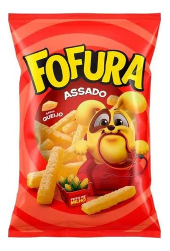 Biscoito Salgado Fofura Queijo Palito 60g Fardo 10 Unidades