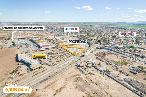 Terreno En Venta A Pie De Blvd Lazaro Cardenas En Mexicali, B.c.