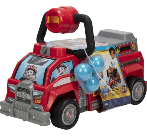 Carro Montable Paw Patrol Lanza Pelotas