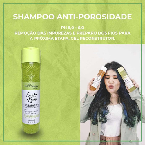 Kit Shampoo Esfoliante E Anti-poro Carol Kyoko 290ml - Left