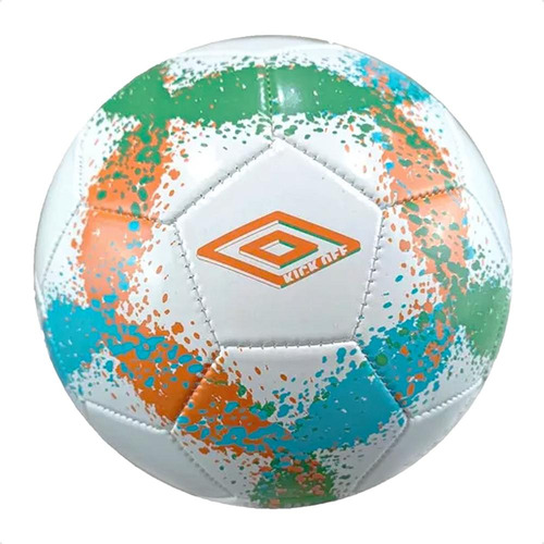 Bola De Campo Umbro Kick Off Alta Performance Grama Cor Azul/Lime/Roxo