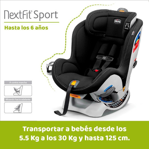 Imagen 2 de 7 de Chicco Autoasiento Nextfit Sport Black