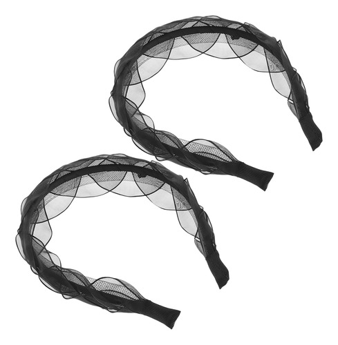 2 Diademas Retro De Malla Para Mujeres Y Niñas De Los 80