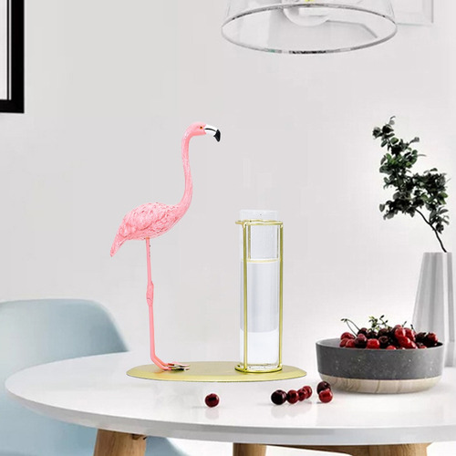 Flamingo Hydroponics Maceta Vas Florero De Cristal Moderno