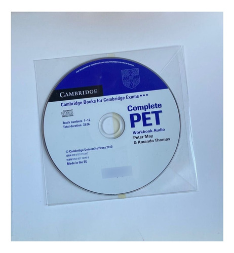 Libro De Ingles. Complete Pet. Workbook With Answers. Con Cd (Usado)
