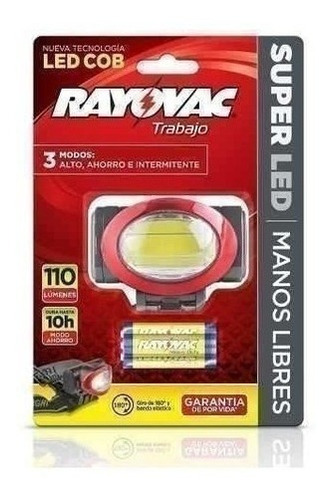 Linterna Manos Libres Rayovac 110 Lumens / Superstore