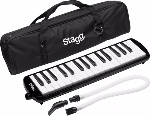 Melodica Piano 32 Notas, Funda Con Correa Profesional Negro